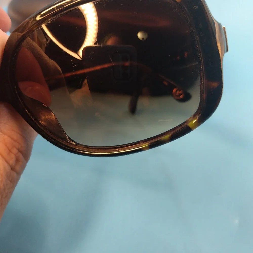 Michael Kors Sunglasses Womens Oversized Square Tortoise Gold Tone M2045S Case